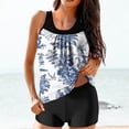 thumbnail image 1 of Ensembles de Bikinis pour Femmes, Mode Dames Multicolore Rétro Imprimé Fleurs Feuilles Maillots de Bain à Bretelles Femmes Maillot de Bain Deux Pièces, 1 of 6