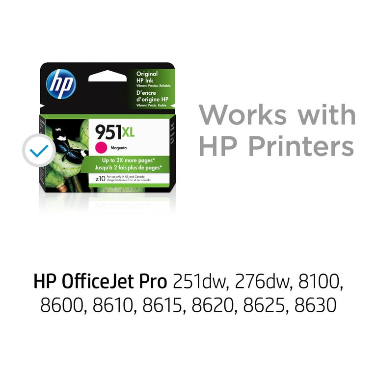 CN047A Cartouche d'Encre Magenta n°951 XL imprimante HP Officejet Pro 8100  et 8600