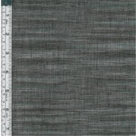 Textile Creations WR-012 Winding Ridge Fabric, Black And White Ikat With Slub, 15 yd.