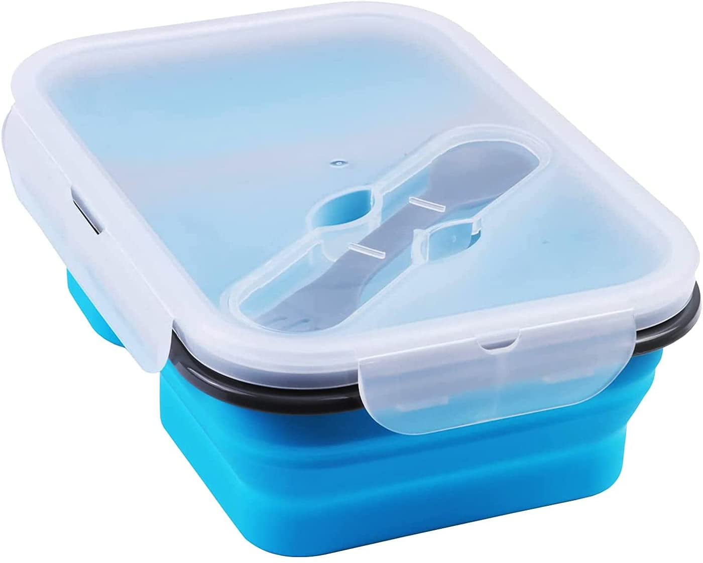 Collapsible Bento Box Silicone Food Storage Lunch Box Portable Food Containers 