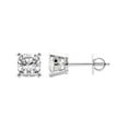 thumbnail image 2 of 1 Carat Cushion IGI Certified Lab Grown Diamond Solitaire Earrings | 14K White Gold FG VS Diamonds | Stud Earrings Friendly Diamonds, 2 of 6