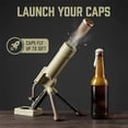 thumbnail image 6 of Bottle Cap Launcher Opener, Push Down Beer Bottle Opener with Spring Loaded Cap Popping Design, Heavy Duty Stainless Steel Bottle Opener for Bar Desk Man Cave Gift, Bronze, 6 of 8