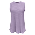 thumbnail image 2 of BUIgtTklOP Tank Tops for Women Sleeveless Eyelet Shirts High Neck Cute Summer Top Loose Fit S-XXL, 2 of 5