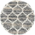 thumbnail image 2 of Rugs.com Athena Shag Collection Rug – 3' 3 Round Gray Shag Rug Perfect For Kitchens, Dining Rooms, 2 of 9