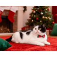 thumbnail image 3 of Mumup 1/2Pcs Christmas Cat Collar with Bow Tie Flower Sailor Bowtie Breakaway Safety Detachable Plaid Kitten Cats Pet Cute B Sailor Bow from 7" to 11", width 0.4", 3 of 6