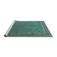 thumbnail image 2 of Ahgly Company Machine Washable Indoor Rectangle Persian Turquoise Blue Traditional Area Rugs, 5' x 7', 2 of 4