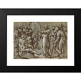 thumbnail image 2 of Giovanni Battista Naldini 24x18 Black Modern Framed Museum Art Print Titled - Raising of the Son of the Widow of Naim (1570-1580), 2 of 5