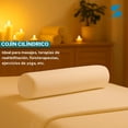 thumbnail image 2 of Cojín Para Cama De Masajes Cilíndrico 60x13cm Blanco + Funda Regalo Ivory - Stefano Zanni, 2 of 6