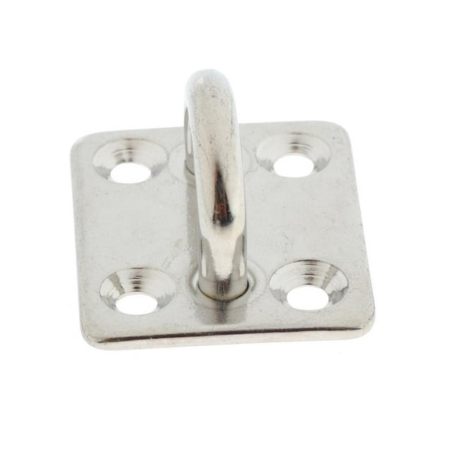 Ancla de Servicio 304 licencia material acero Inoxidable para , para Columpios de Yoga, Hamacas, Aparejos de , para shamjiam Placa de ojos cuadrados del barco