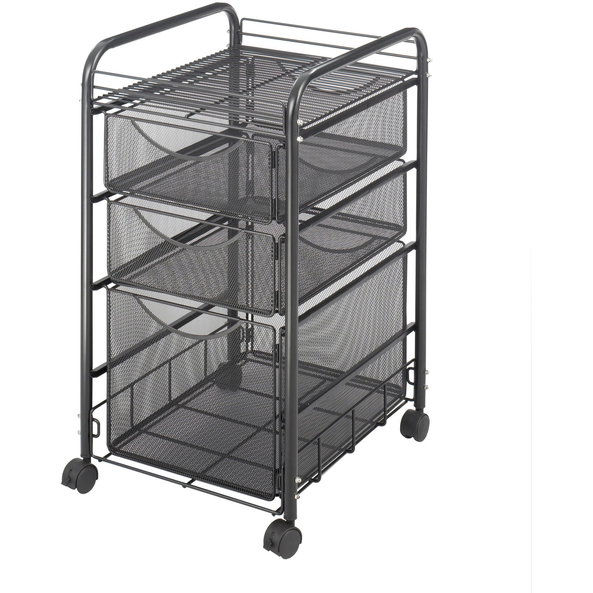 Safco 3 Drawers Filing Cart Black Safco 3 Drawers Filing Cart Black