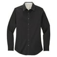 thumbnail image 5 of Yellow Rooster Womens Long Sleeve Easy Care Shirt Black/Light Stone XS, 5 of 6