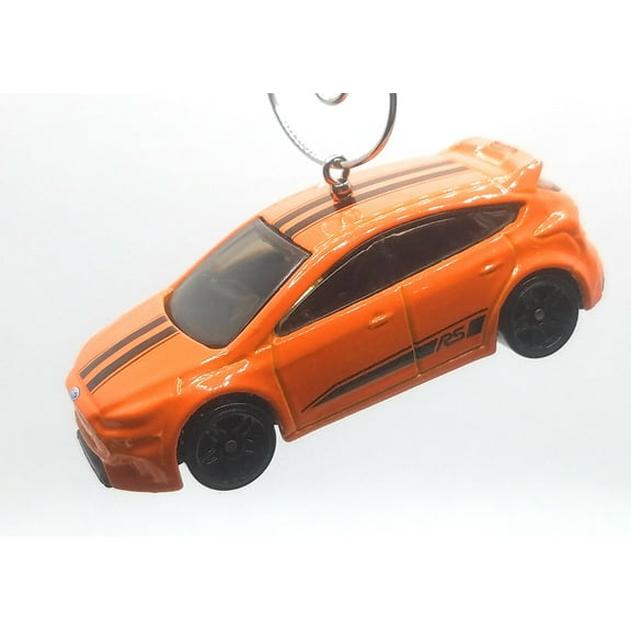 Christmas Ornament for Ford Focus RS Orange Black Stripes