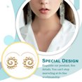 thumbnail image 4 of Minnieouse Pendientes circulares en forma de remolino, decoraciones para mujer, colgante para colgar en la oreja, suministro de joyería, accesorios Ropa, zapatos y accesorios Miscelánea Tipo 1 Minnieouse AP010228-01, 4 of 6