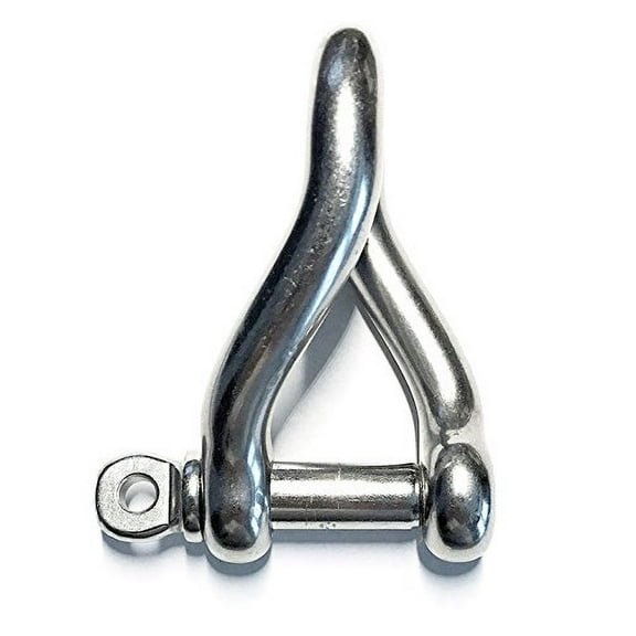 Stainless Steel 316 Twist Shackle 1/2" (12mm) Marine Grade