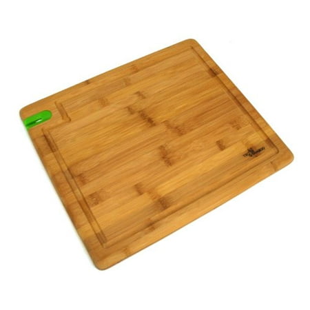 Trubamboo Bamboo Cutting Board With Built In Knife Sharpener And Departments