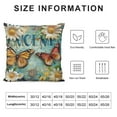 thumbnail image 5 of ONETECH Welcome Throw Pillow Covers Decorative&nbsp;Daisy Butterfly Animal Flower Farmhouse Pillows Covers   Watercolor Outdoor Pillowcase for Home Sofa Cushion Cover, 5 of 5