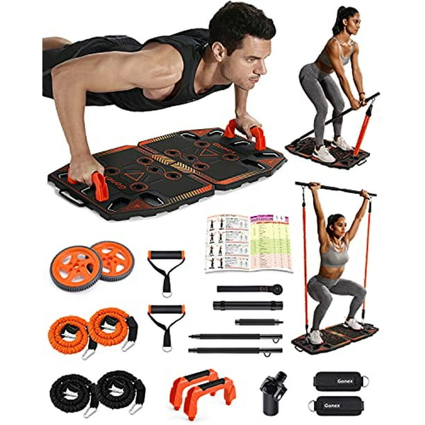 Gonex Portable Home Gym Workout Equipment with 10 Exercise Accessories