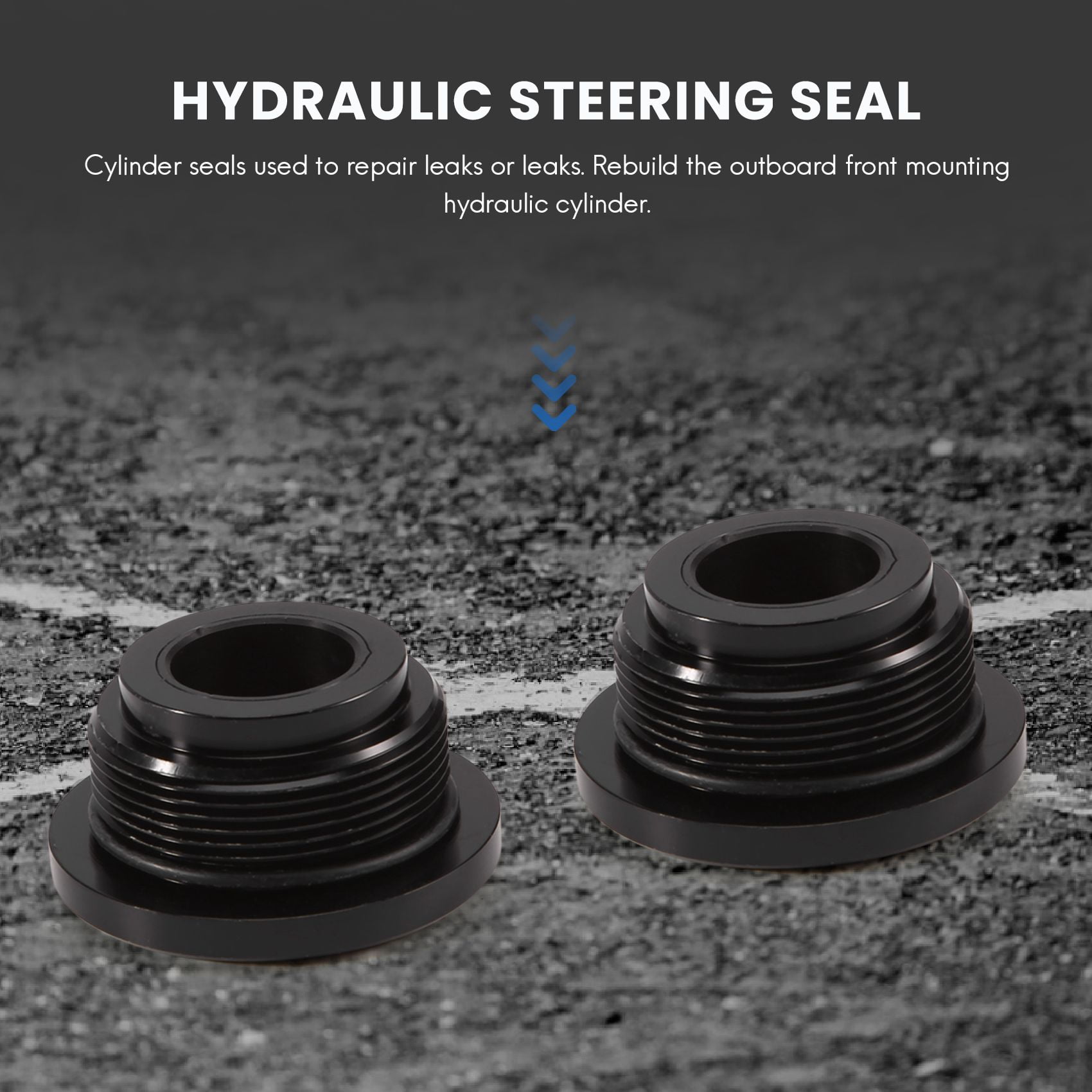 Hydraulic Steering Seal Automobile Front Hydraulic Steering Seal Rebuild Kit HS5157 with Wrench