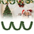 thumbnail image 2 of 1Pc 6.5/16/33/49FT Green Garland Christmas Decorations,Xams Greenery Tinsel Stems Non-Lit Soft Twist Garland for Tree Stairs Railing Front Door Mantle Fireplace Indoor Outdoor Decor(Green,196.9x1.2"), 2 of 9