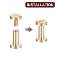 thumbnail image 4 of 15Pack Brass Chicago Screws, 4x5x10mm Post Nail Stud Rivets, Gold, 4 of 6