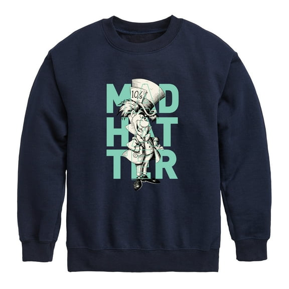 Alice In Wonderland - Mad Hatter - Toddler And Youth Crewneck Fleece Sweatshirt