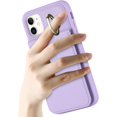 thumbnail image 3 of iPhone 11 Case with Card Holder for Women, iPhone 11 Phone Case Wallet with Credit with Ring Kickstand Shockproof Slim Stand Case for iPhone11 - Purple, 3 of 15