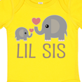thumbnail image 4 of Inktastic Little Sister Elephant Girls Baby Bodysuit, 4 of 5