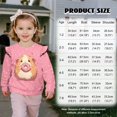 thumbnail image 7 of Garronmavis Hamster Kids Pullover Clothes Soft Doughnut Long Sleeve Pullover Crewneck Tops Shirts Lightweight 6T Toddler Girl Sweatshirt Clothes Comfortable for Outdoor Activities, 7 of 7