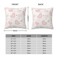 thumbnail image 4 of YFYANG Square Decorative Throw Pillow Case (Without Pillow Insert), Pink Romantic Love Bedroom Sofa Car Cushion Cover, 12"x12", 4 of 9