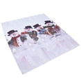thumbnail image 3 of Cortinas opacas con estampado digital para dormitorio y sala de estar, 170 x 200 cm, cortinas navideñas con temática de muñeco de nieve, 3 of 8