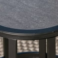 thumbnail image 2 of Noble House Carlo 11" Modern Outdoor Iron and Ceramic Tile Side Table in Black, 2 of 6
