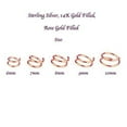 thumbnail image 2 of 4 mm 14K Rose Gold Filled Double Nose Ring Hoop for Single Piercing Spiral Twist Nose Hoop for Women Girls 14K Rose Gold Filled 24 GA, 4mm Left Side, 2 of 9