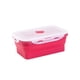 thumbnail image 2 of Cateissary Silicona de grado alimenticio para que sea seguro y saludable y cómodo de llevar plegable es conveniente para el almacenamiento de la Organizadores de utensilios de cocina rojo 1200ml, 2 of 6