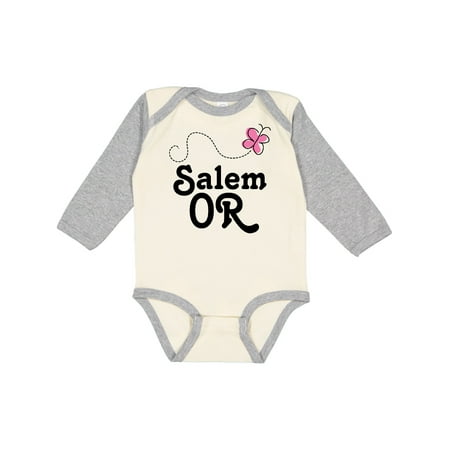 

Inktastic Salem Oregon Gifts Gift Baby Girl Long Sleeve Bodysuit