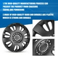 thumbnail image 5 of (4 pack) Hubcap Wheel Cover Replacement 14" Hub Caps Universal Wheel Rim Cover ABS Material Exterior Accessories Snap On Car Truck SUV -14-Inch, BLACK MATTE, 5 of 7