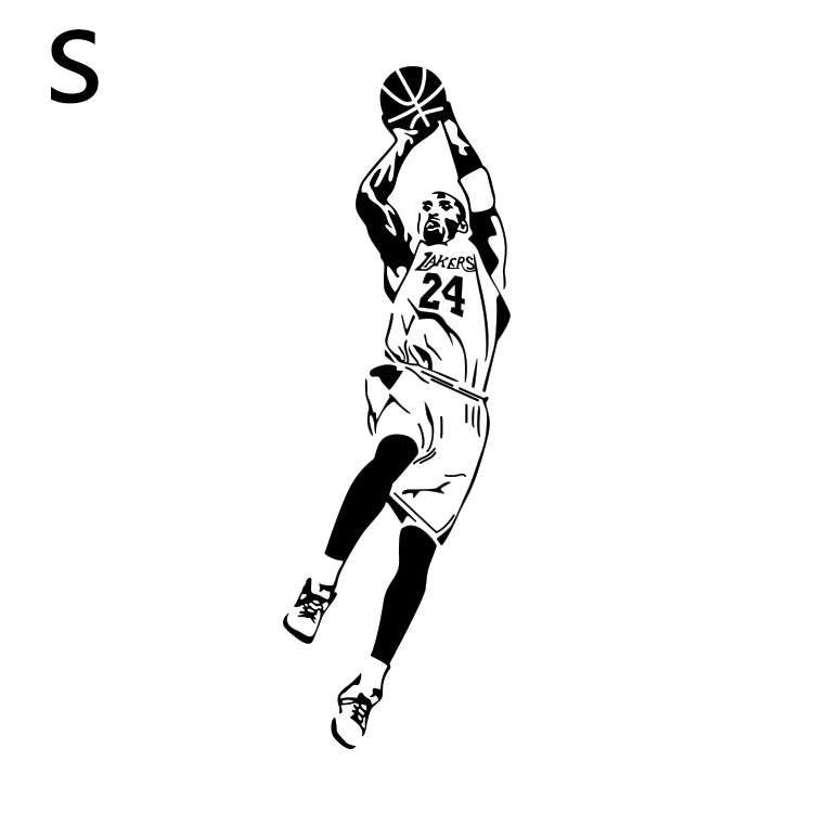 Download Kobe Bryant Wall Sticker Removable Waterproof Wall Poster Decoration for Living Room Bedroom ...