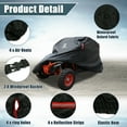 thumbnail image 3 of Unique Bargains UTV Housse Imperméable 210D Tous les Temps Protection Complète pour Polaris RZR pour Ranger XP XP4 1000 Noir, 3 of 7