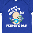 thumbnail image 4 of Inktastic Its My Daddys 1st Fathers Day with Baby and Stars Boys or Girls Baby Bodysuit, 4 of 5