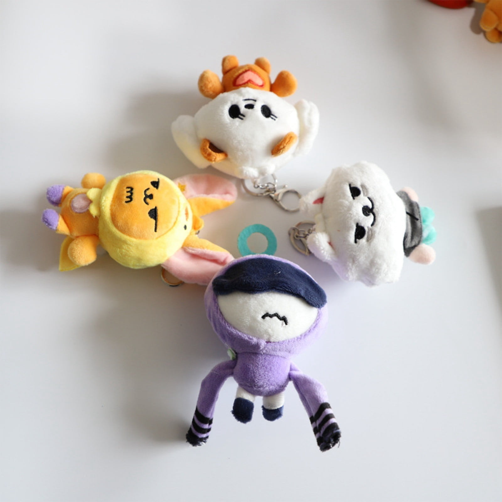 アイドル TXT PLUSH KEYRING Kpop Idol TXT PPULBATU Plush Keyring Keychains TOMORROW X