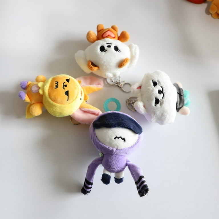 アイドル TXT PLUSH KEYRING Kpop Idol TXT PPULBATU Plush Keyring Keychains TOMORROW X