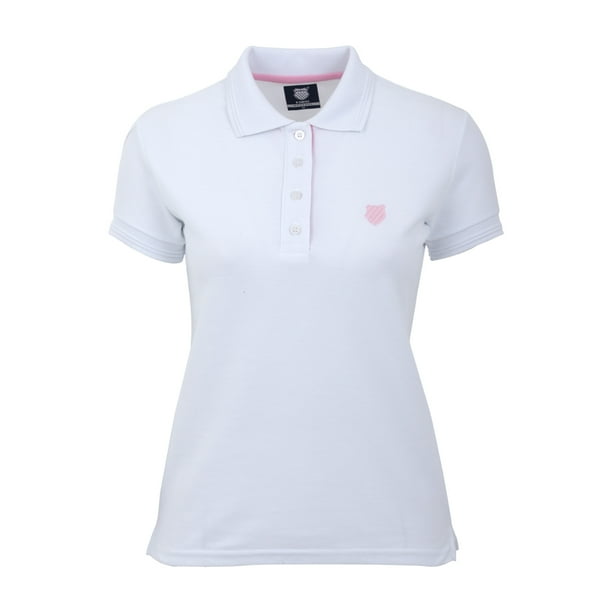 Playera Polo K-Swiss PEAD Para Mujer Color Blanco