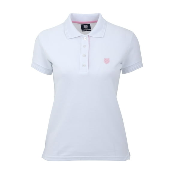 Playera Polo K-Swiss PEAD Para Mujer Color Blanco