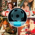 thumbnail image 5 of Football 3d Lamp, Led Night Light Illusion Lamps 7 Colors Changing, 5 of 5