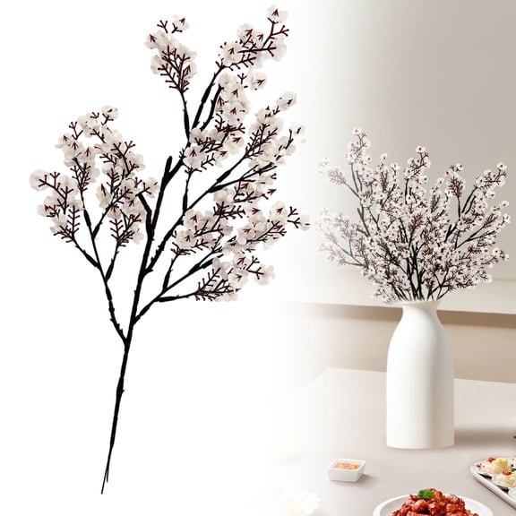 6PC Artificial Flowers Real Touch UV Resistant Fake Flowers Silk Faux Flowers for Vase Home Office Wedding DIY Floral Indoor Outdoor Centerpiece Table Decoration