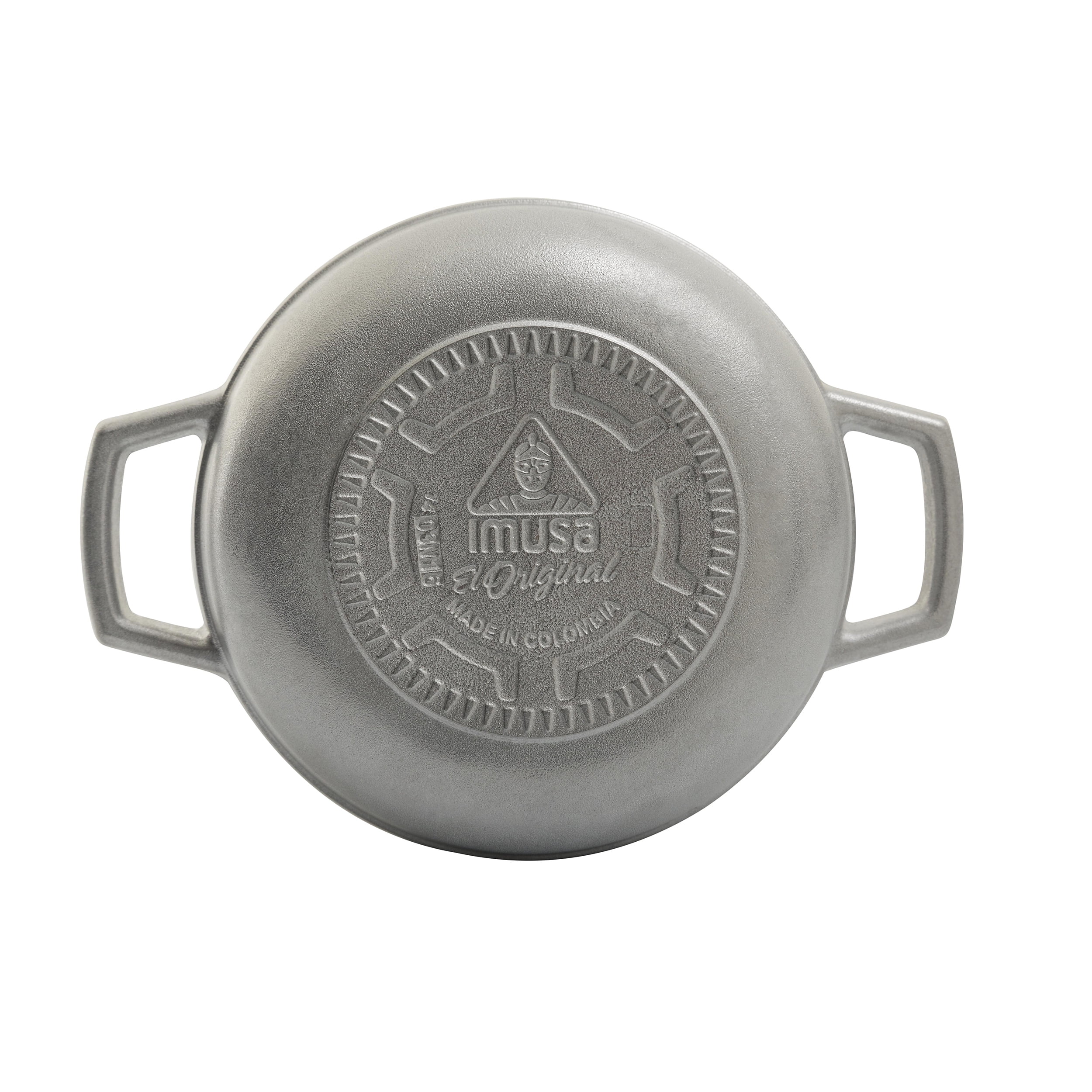 IMUSA Natural Cast Aluminum Caldero with Lid 4.8 Quart