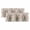 Beige, variant on 2 Pack Valances for Windows, Pink Flowers Yak Window Valances for Living Room/Bedroom/Bathroom, Vintage Spring Floral Bathtub Watercolor Light Filtering Kitchen Curtain Valance 42"W x12" L