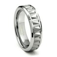 thumbnail image 1 of Andrea Jewelers Tungsten Carbide ZigZag Pattern Wedding Band Ring Sz 9.0, 1 of 4