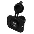 thumbnail image 2 of Cargador USB Adaptador de corriente de enchufe USB dual con cubierta impermeable para 12V Car Marine Tmvgtek Autopartes, 2 of 9