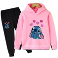 thumbnail image 2 of Conjunto de sudaderas con capucha y pantalones de punto para niños y niñas, moda infantil, jerseys de punto, ropa, 2024, 2 of 5