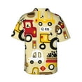 thumbnail image 3 of Kll Men'S Hawaiian Shirt Short Sleeve Button Down Beach Shirts-Vehicles, 3 of 8